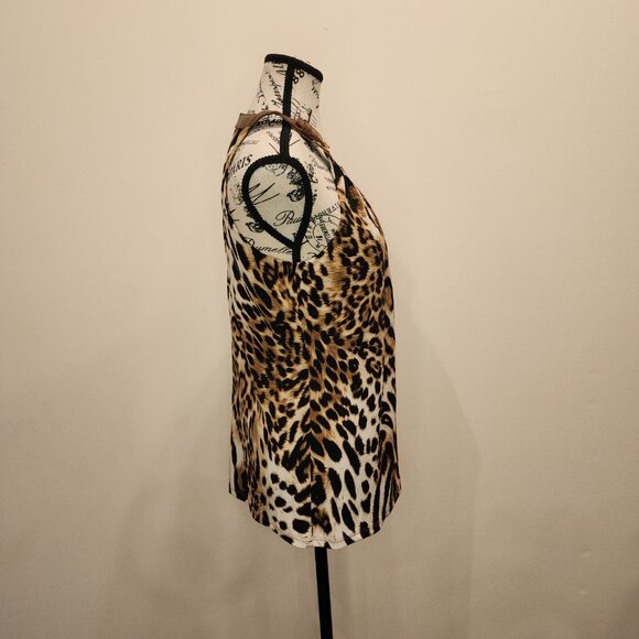 Boston Proper Tank Top with Leather Straps - Picture 2 of 3